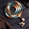 108 bead Bodhi seed mala bracelet, 10mm beads, Dunhuang Duobao gradient Begonia Fire Lotus, unisex ethnic style