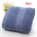 Thickened bath and beach towel with 80% cotton composition in multiple colour options