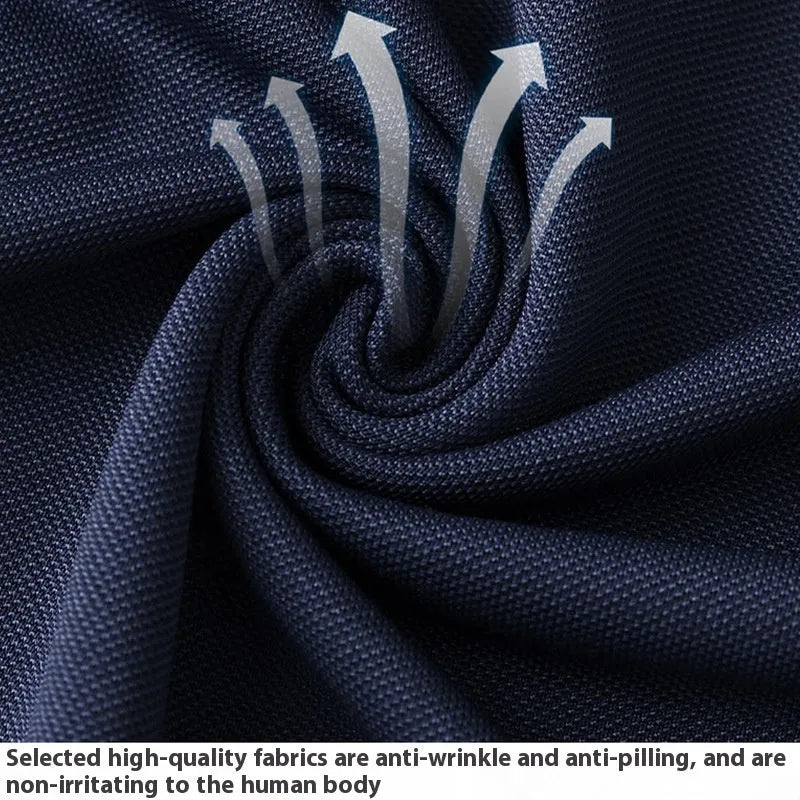 Business casual lapel t-shirt in viscose and polyester blend fabric with short sleeves and regular fit