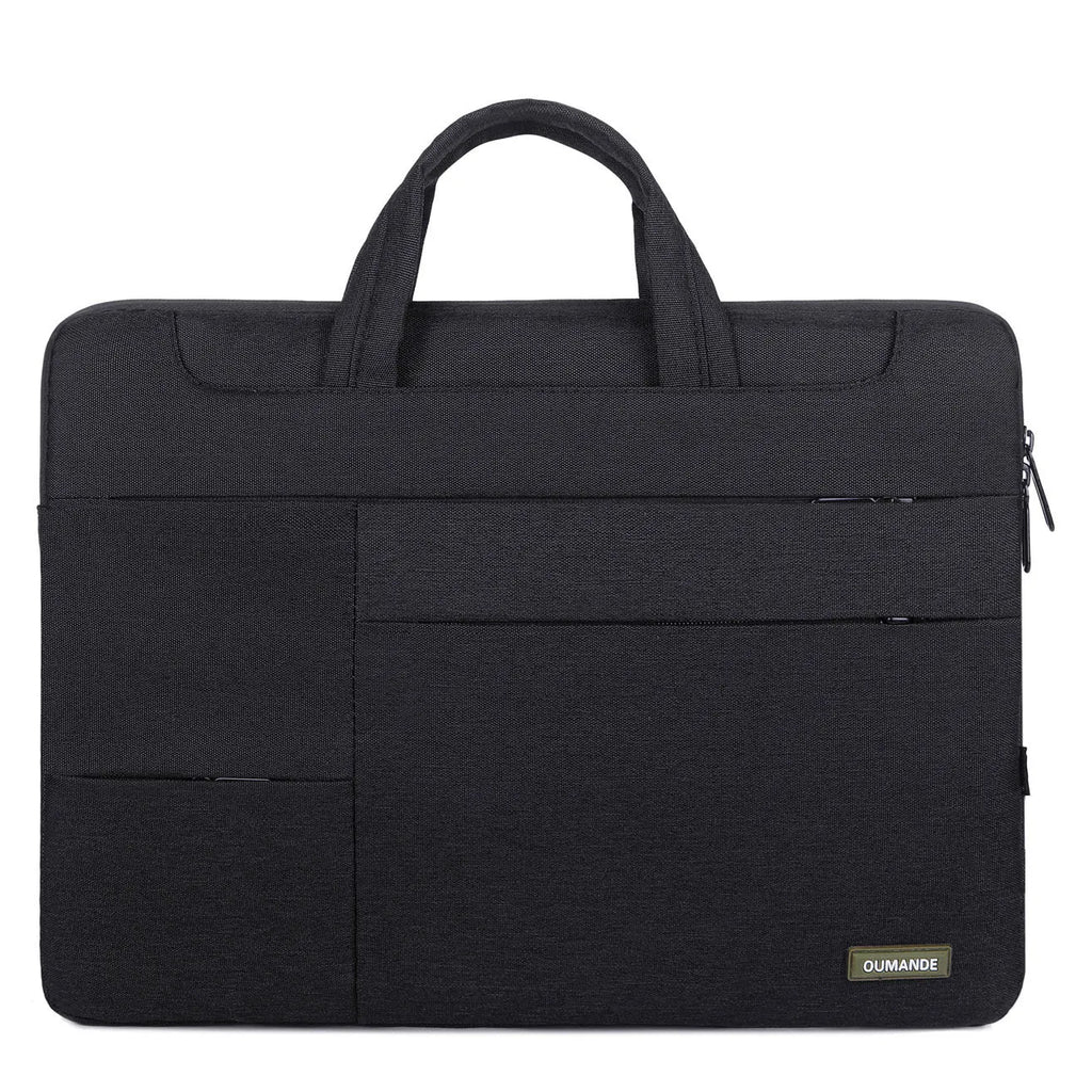 15.6-inch Oxford cloth laptop bag in dark grey colour with waterproof properties