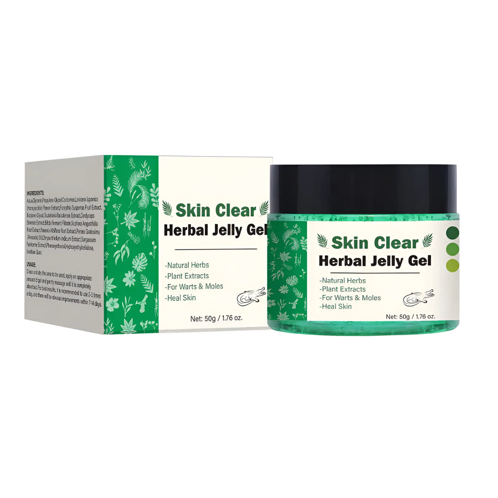 50g clear herbal gel in squeeze tube packaging for skincare application