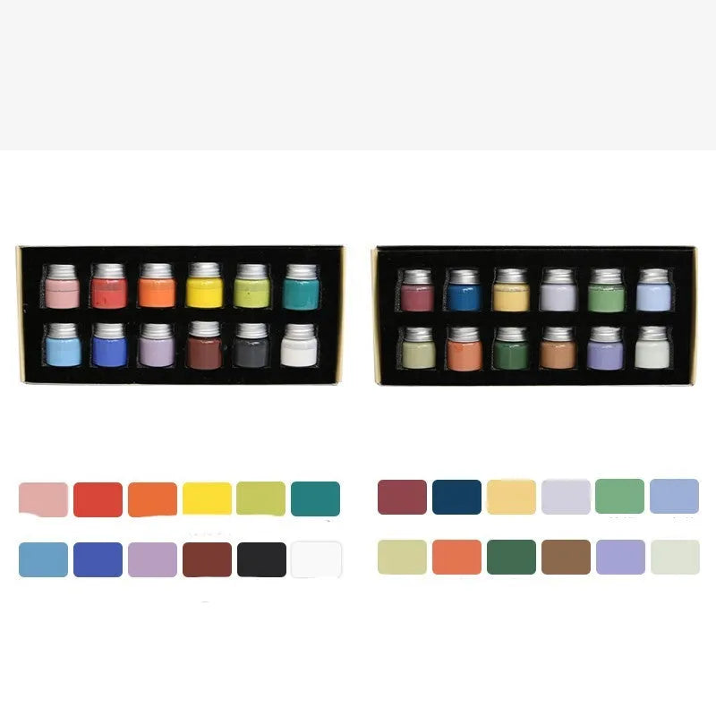 Morandi colour high-temperature ceramic paint pots for pottery decoration firing at 1250-1350°C