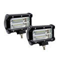 Black 5-inch LED off-road work light with die-cast aluminium housing and bracket