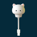 USB portable LED night light in cartoon animal design with remote control for adjustable brightness