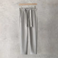 Boys tapered trousers in wool blend fabric with straight leg opening, available in multiple colours and sizes 27-34