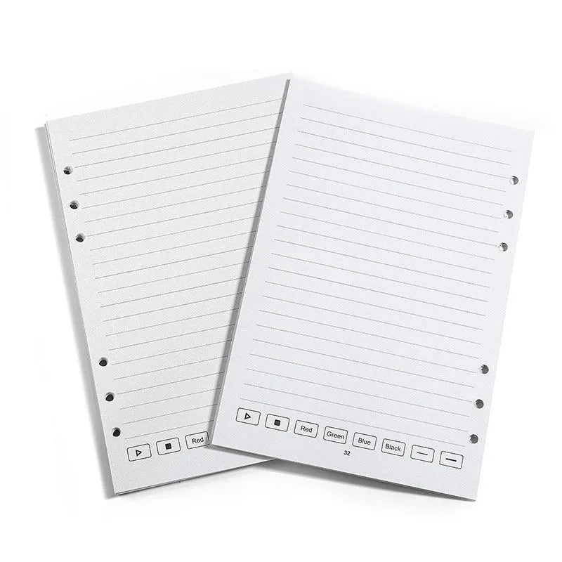 Loose spiral notebook filling paper with Zodiac Forest Paper, 64 pages, and assorted refills for writing and drawing