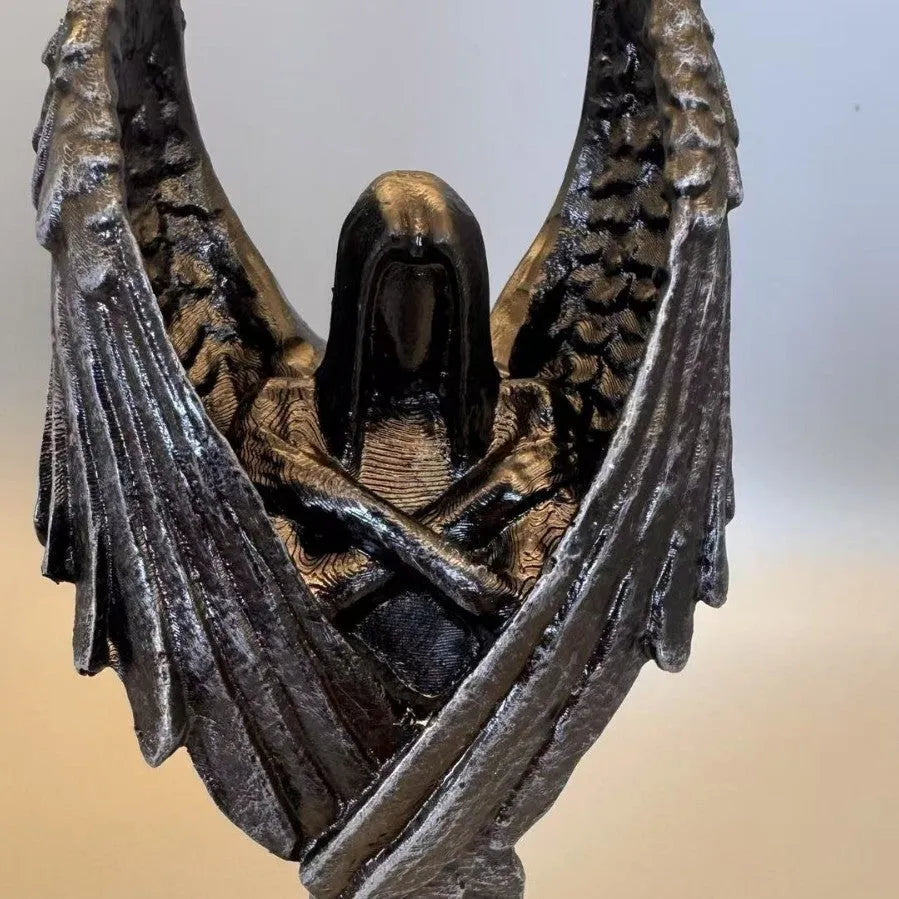 Dark Angel resin statue ornament with 17cm height, 6.5cm width, and affordable luxury styling details