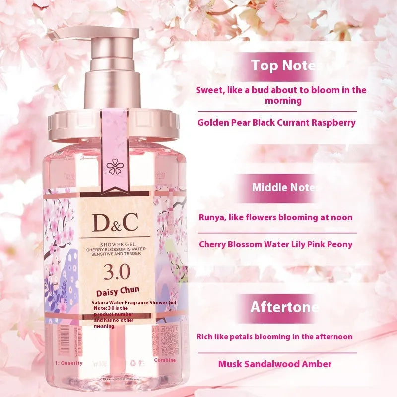 Sakura shampoo conditioner shower gel 500ml three-product set