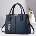 Soft PU leather large capacity shoulder handbag for women shown in a choice of colours.