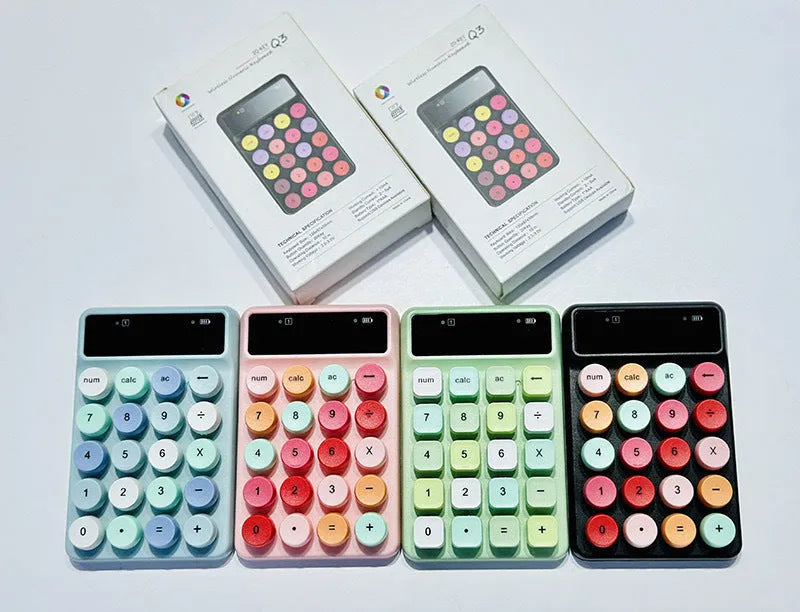 Wireless mini keyboard in Macaron colours with ABS plastic construction