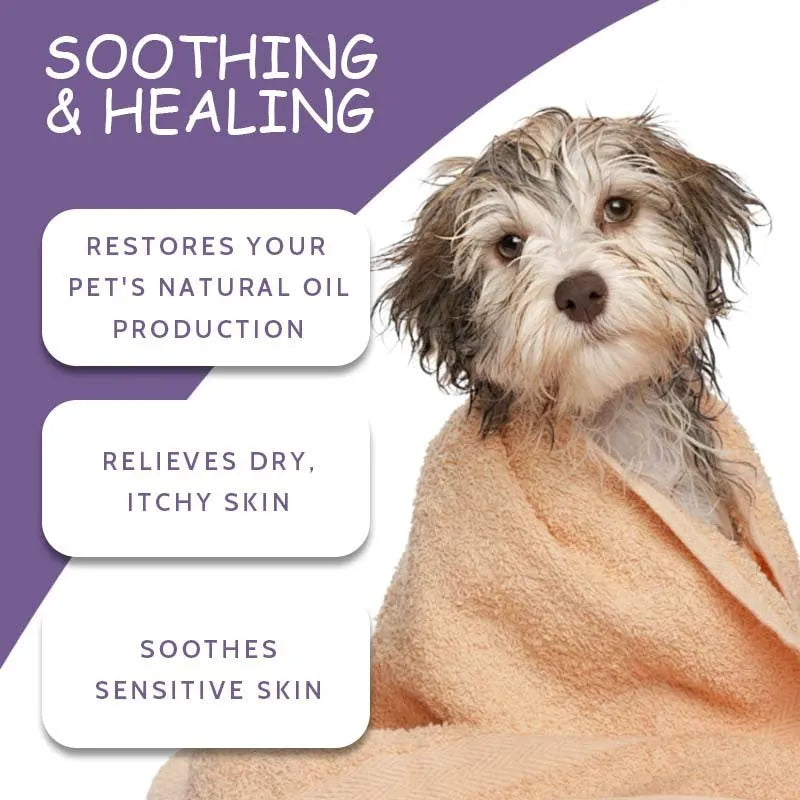100g pet shower gel in plastic bottle for dogs and cats with sterilisation and deodorising properties