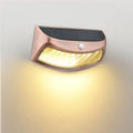 Solar outdoor wall lamp with smiling face design measuring 153x76x38mm for garden lighting