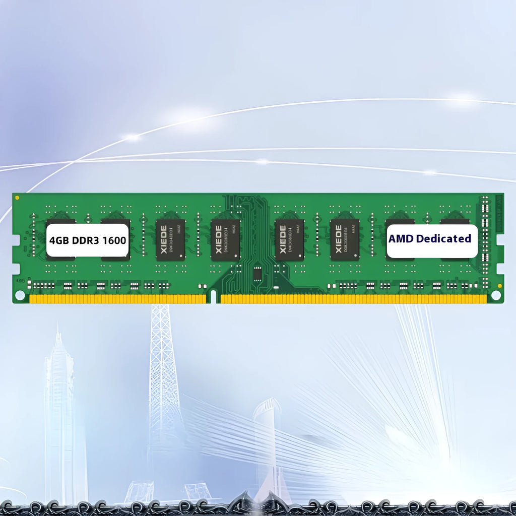 4GB DDR3 1600 desktop memory module with 240-pin DIMM design
