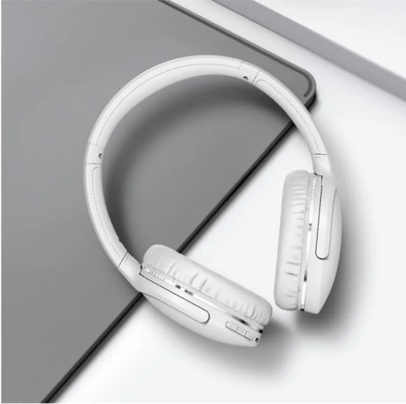 Wireless black sports gaming headset with over-ear design showing Bluetooth connectivity