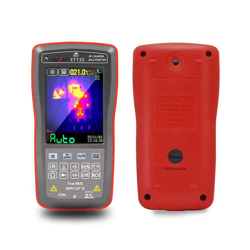 192x192 resolution thermal imaging multimeter with 2.8-inch touch screen display