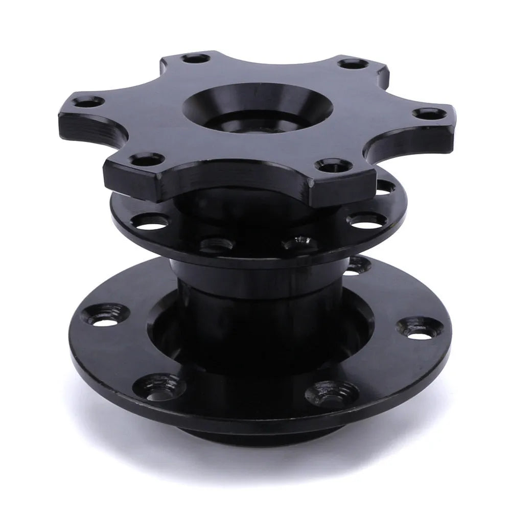 Car steering wheel quick release adapter in aluminium alloy with universal fitment