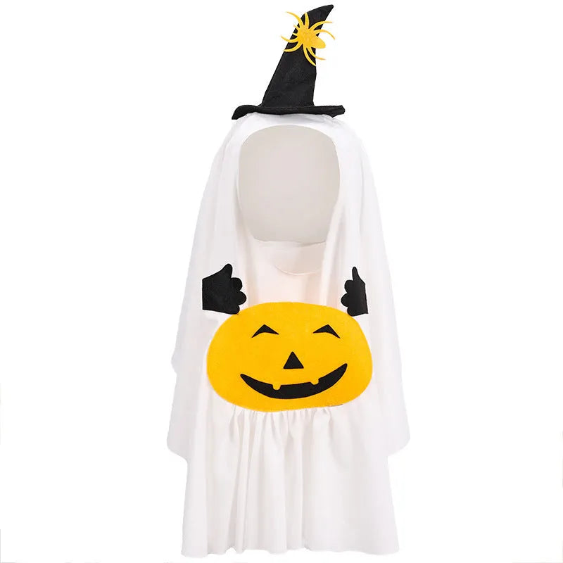 White pumpkin ghost Halloween costume for dogs in three sizes