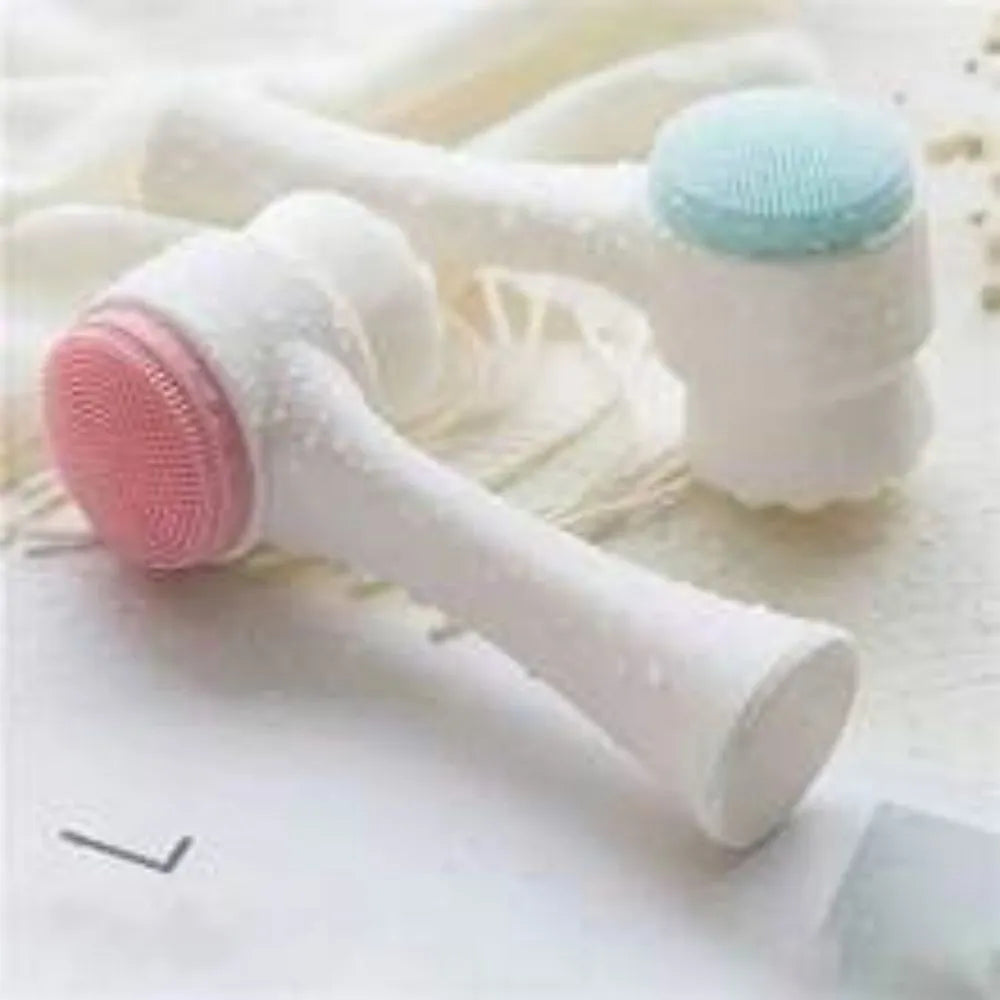 Blue pet paw brush measuring 13.5cm for dog and cat grooming with PP construction