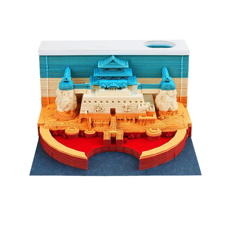 One Piece anime architectural sticky notes notepad in 80x45 mm size with craft paper