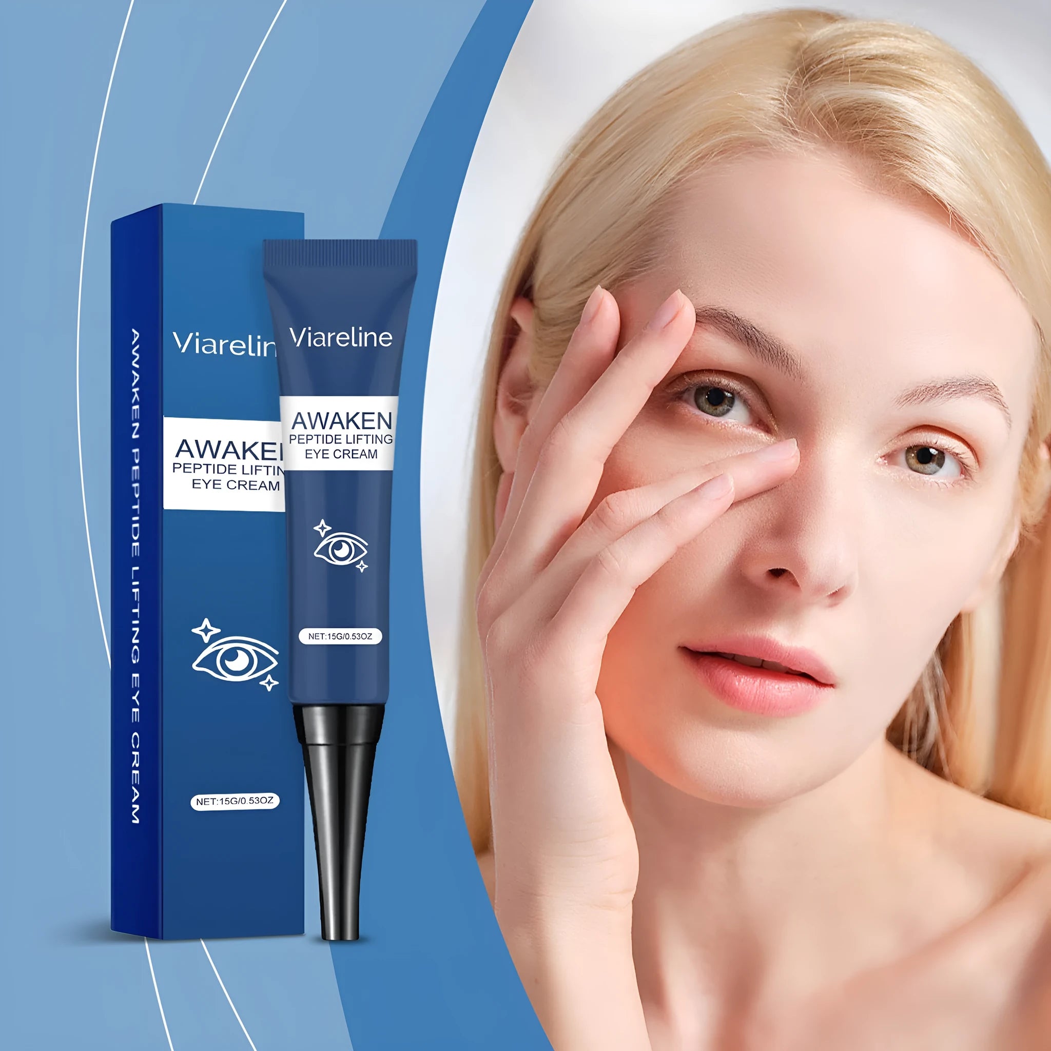 15g tube of collagen firming eye cream for skin around eyes