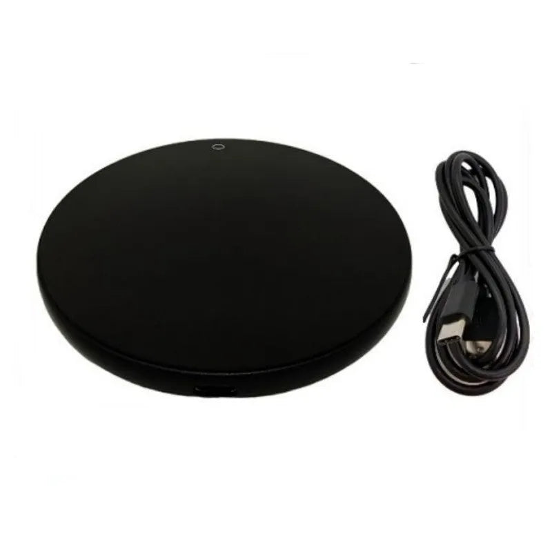 USB heating coaster with aluminium alloy tempered glass surface for warming mugs and cups