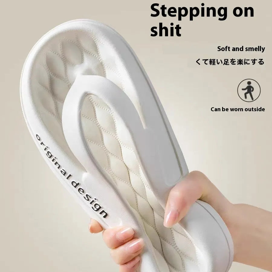 Men's EVA beach flip flops showing injection-moulded sole construction in available colour options