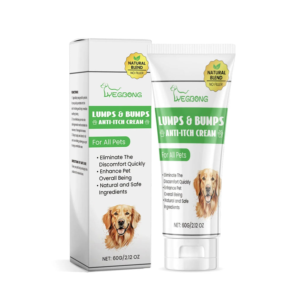 60g pet itch relieving cream tube for cats with tea tree oil and aloe vera extract
