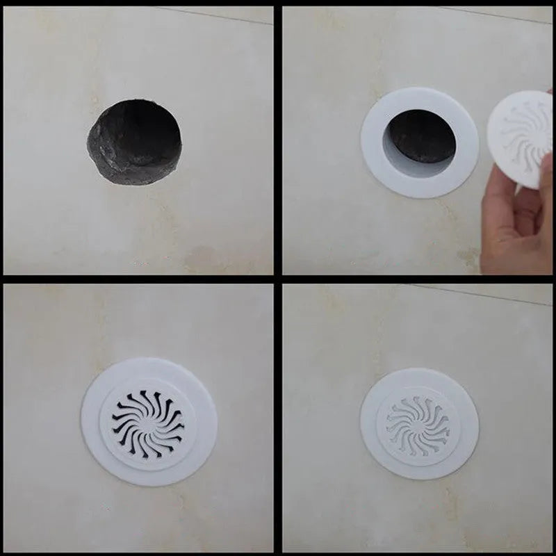 Plastic air conditioning wall hole cover and sealing kit with multiple cap sizes