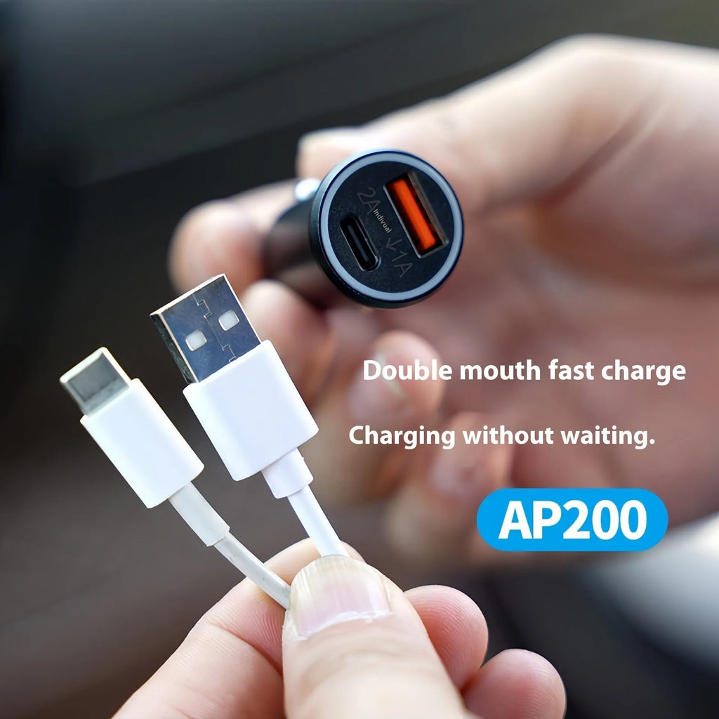 Black car charger GPS locator instrument with ABS construction for vehicle tracking
