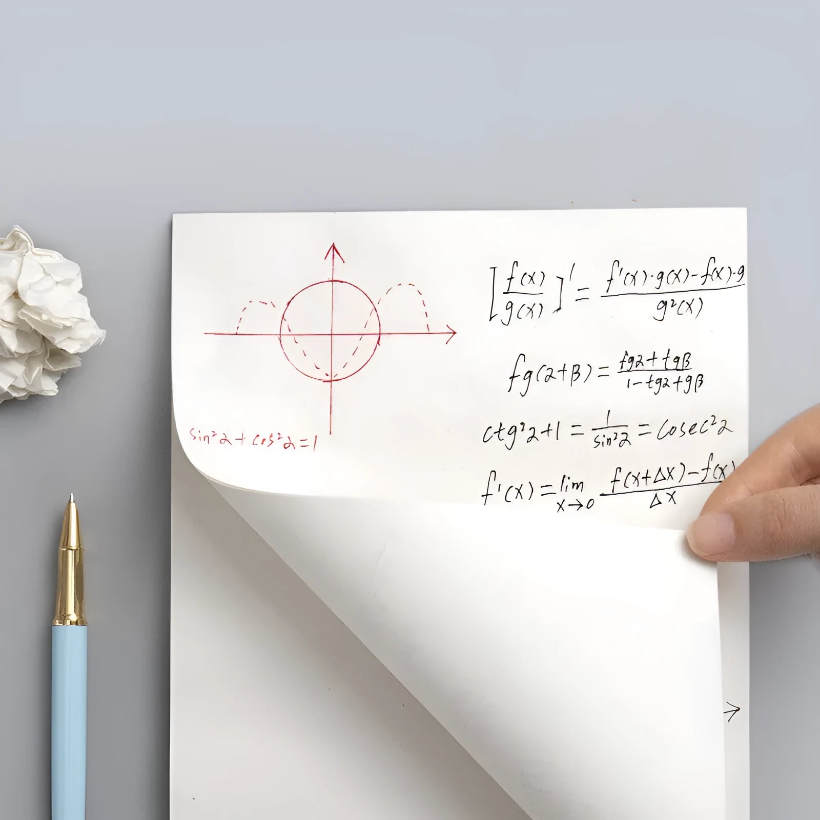 Blank draft notebook with eye protection paper in picture colour, shown in 100-sheet and 40-sheet styles.