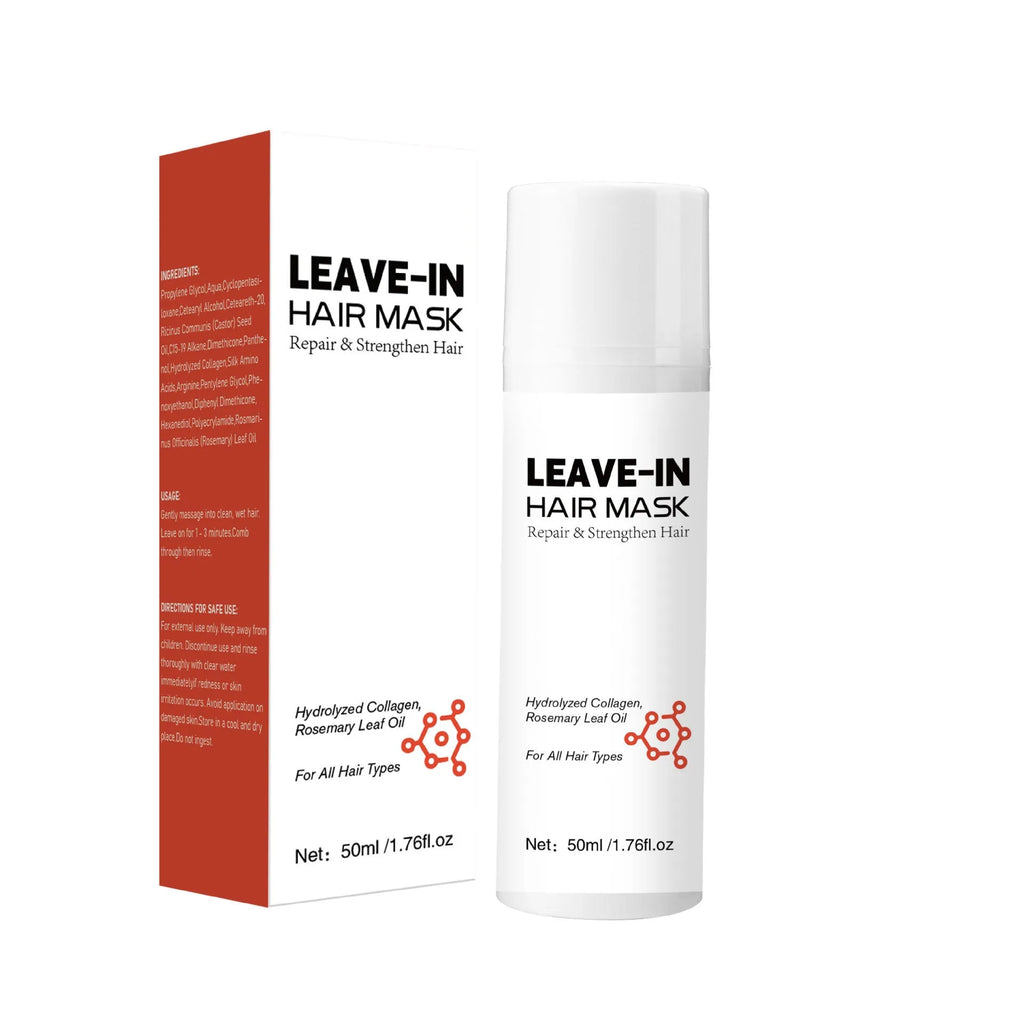 50ml bottle of hair conditioner for frizzy hair with soft hair formula, FP-5 export classification.