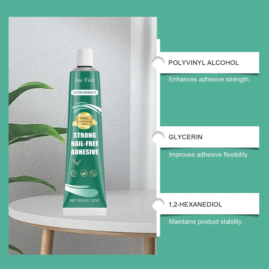 100g strong nail-free adhesive water-based PVA-217 glue for wall hanging and repair