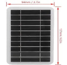 2W 5V portable solar panel charger with USB output cable