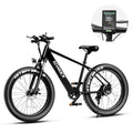 SIVROCK V1 black electric mountain bike with 26 x 4.0 inch fat tires, 1000W motor and 48V 15Ah battery