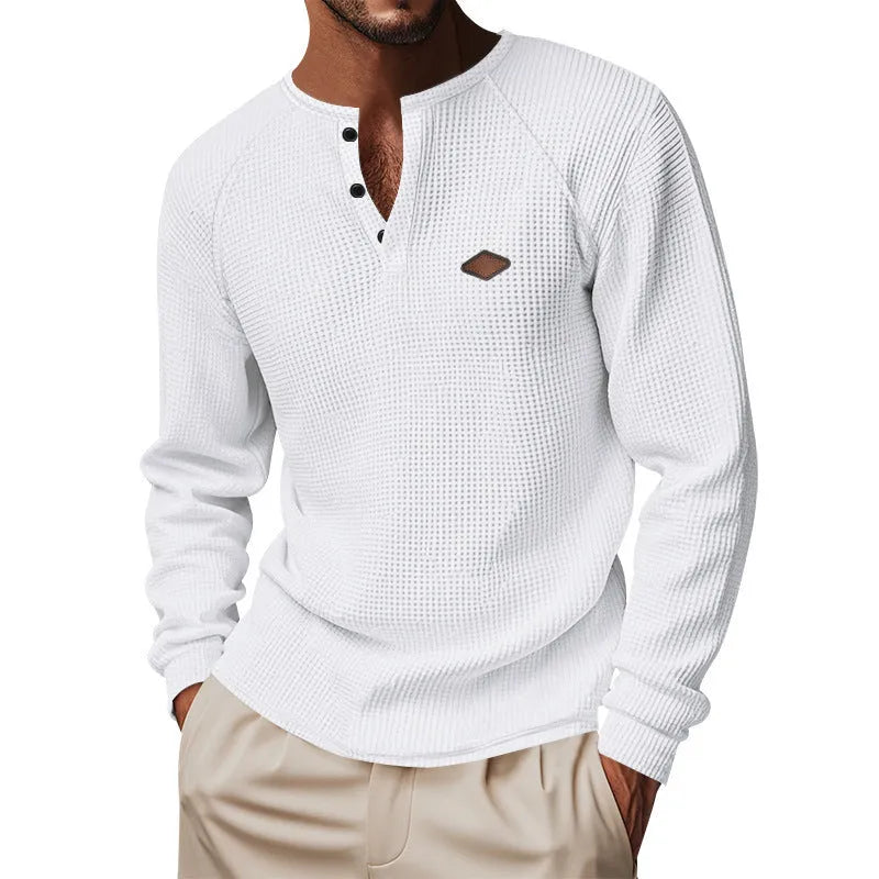 Loose fit raglan sleeve long sleeve shirt in quick-drying polyester fibre fabric