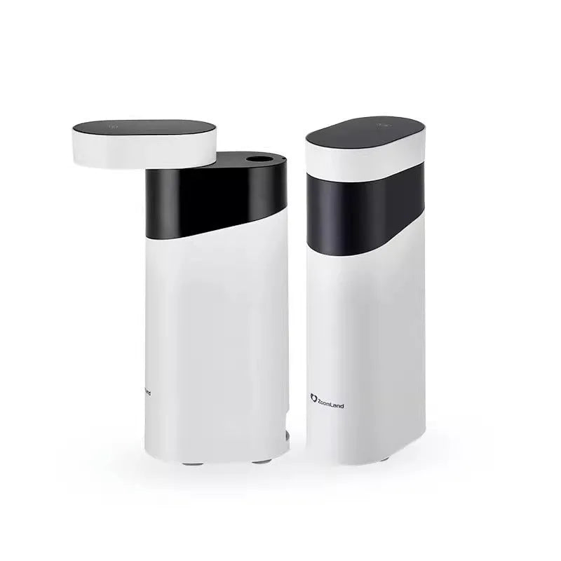 Black or green desktop instant water dispenser with 1600W heating, temperature control, and compact design