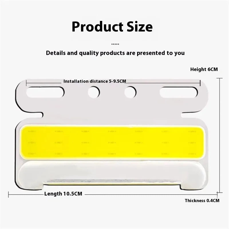 Aluminium alloy COB LED truck side light showing waterproof housing and super bright illumination