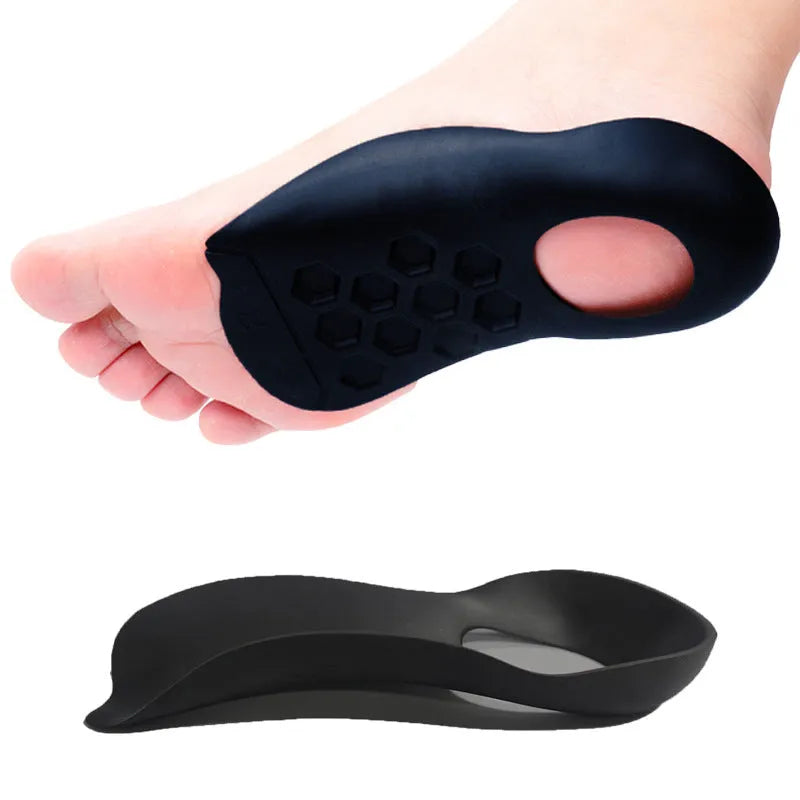 Arch support insole with varus correction in white, black, or skin colour for sizes 35-45