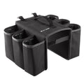 Black bicycle drink bag mounted on bike frame showing double-sided access and 2-litre capacity