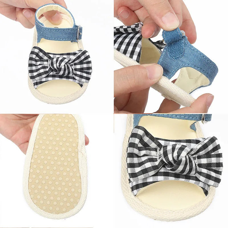 White and Black Velcro fastening low-top toddler shoes for sizes 11cm, 12cm, and 13cm.