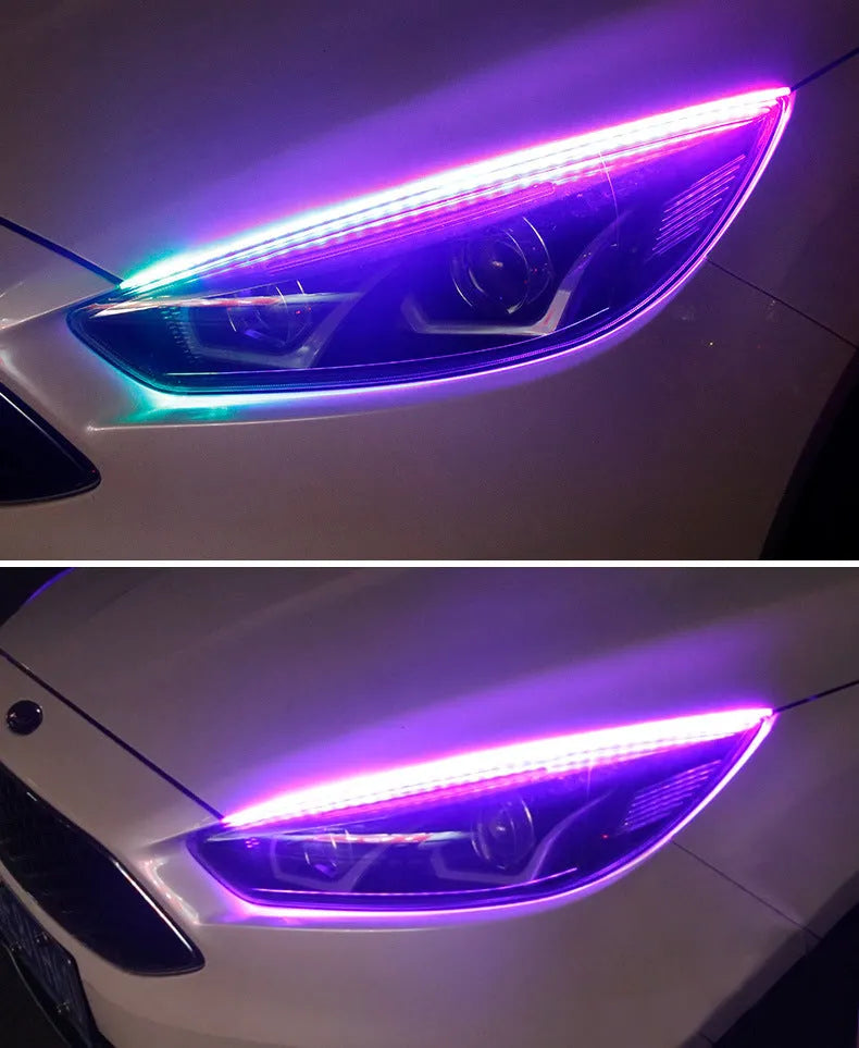 Universal LED daytime running lights with remote control, available in 30cm 45cm 60cm sizes for General Motors vehicles