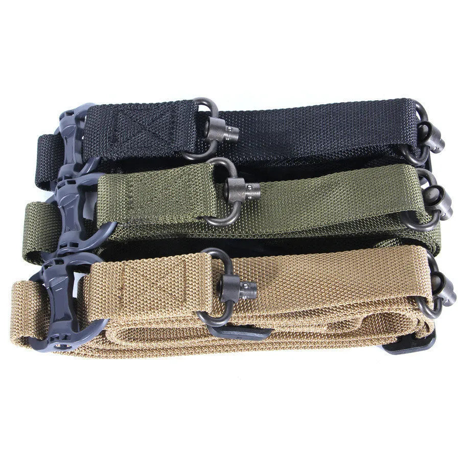 MS4 tactical nylon multifunctional strap rope in black colour showing 150 cm length