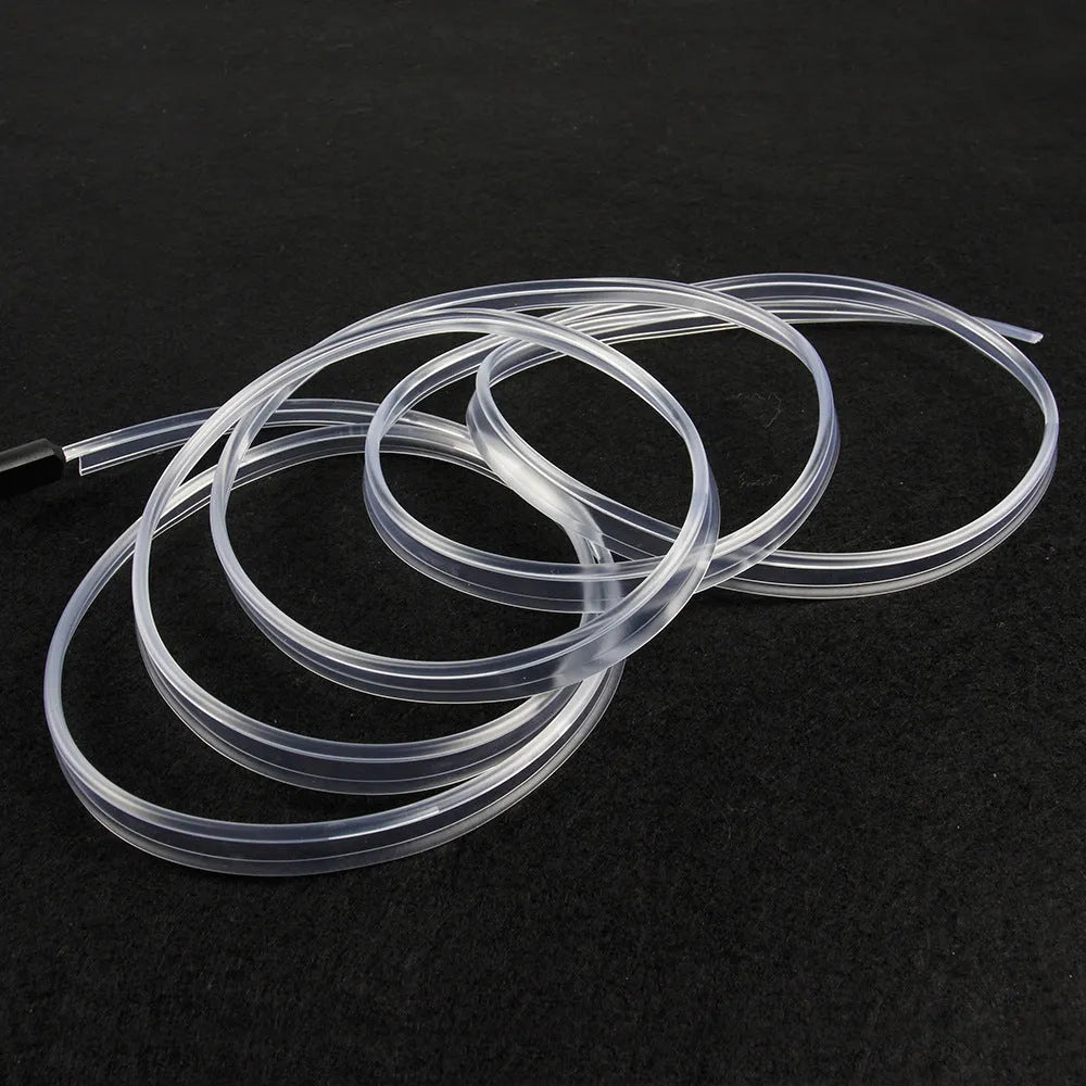 Colourful EL luminous car ambience light strip with USB connector in PVC material