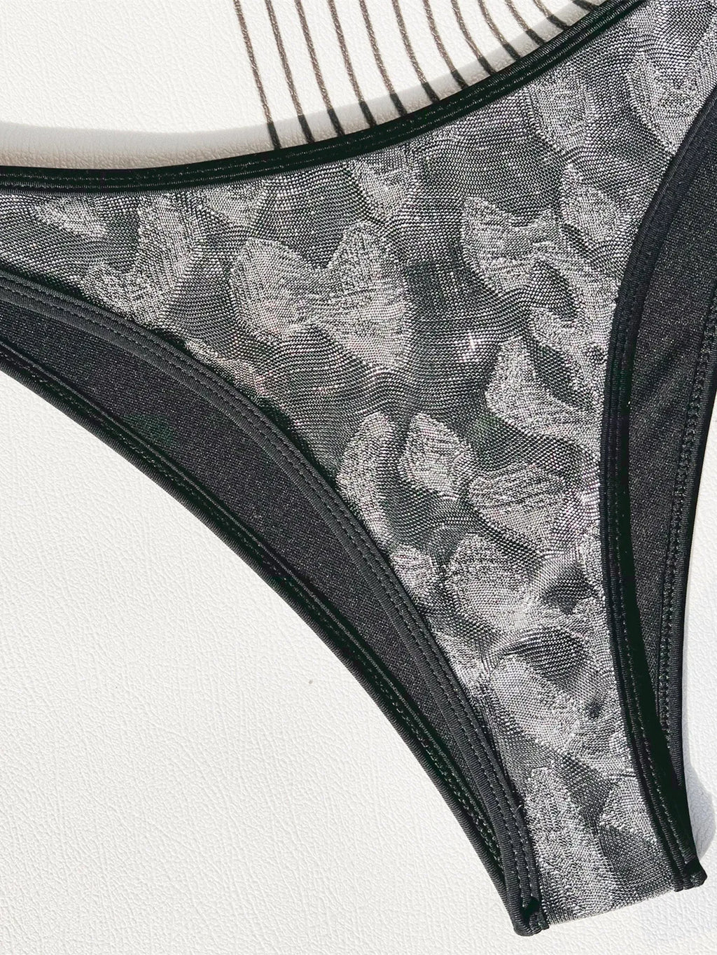 Ladies' bikini strap suit in 6602 Black, made from polyester for swimming, sizes S M L with manual measurement tolerance
