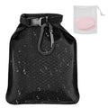 Waterproof quick-drying soap container bag measuring 17cm by 13cm