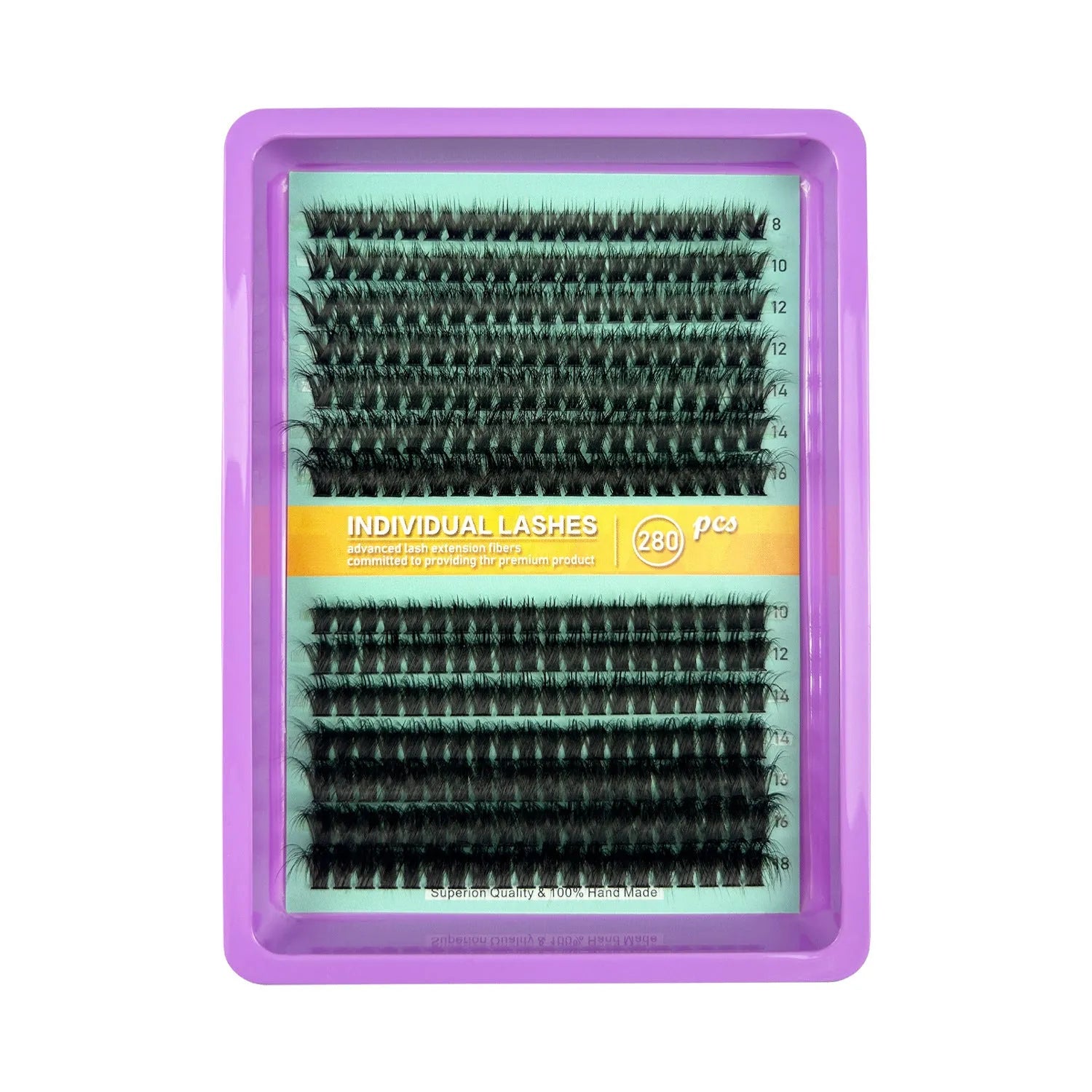 Creative large capacity messy eyelash mixed box measuring 13.7cm x 13.5cm x 1.4cm with five specification options