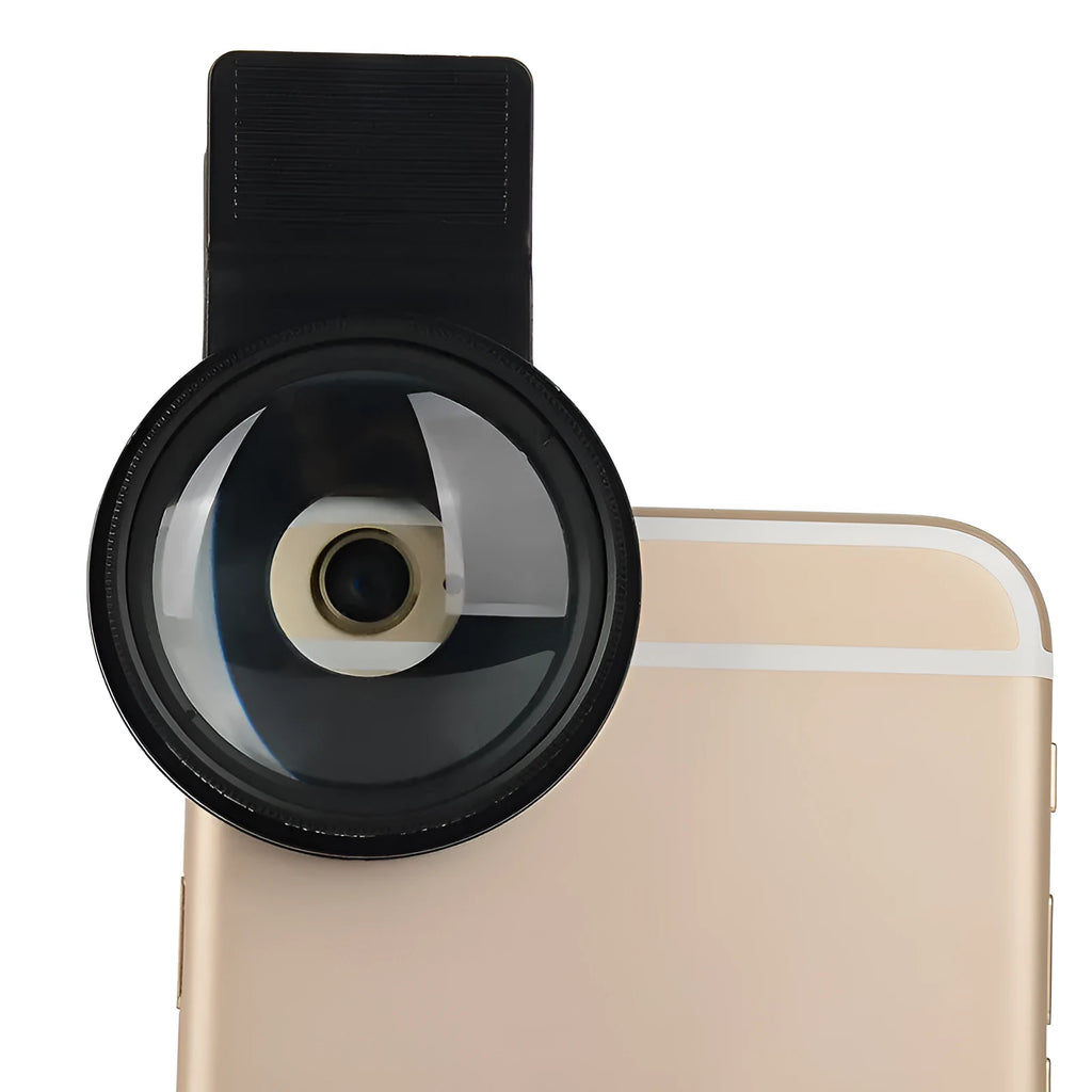 37mm aluminium smartphone macro lens with clip for 12.5x close-up photos