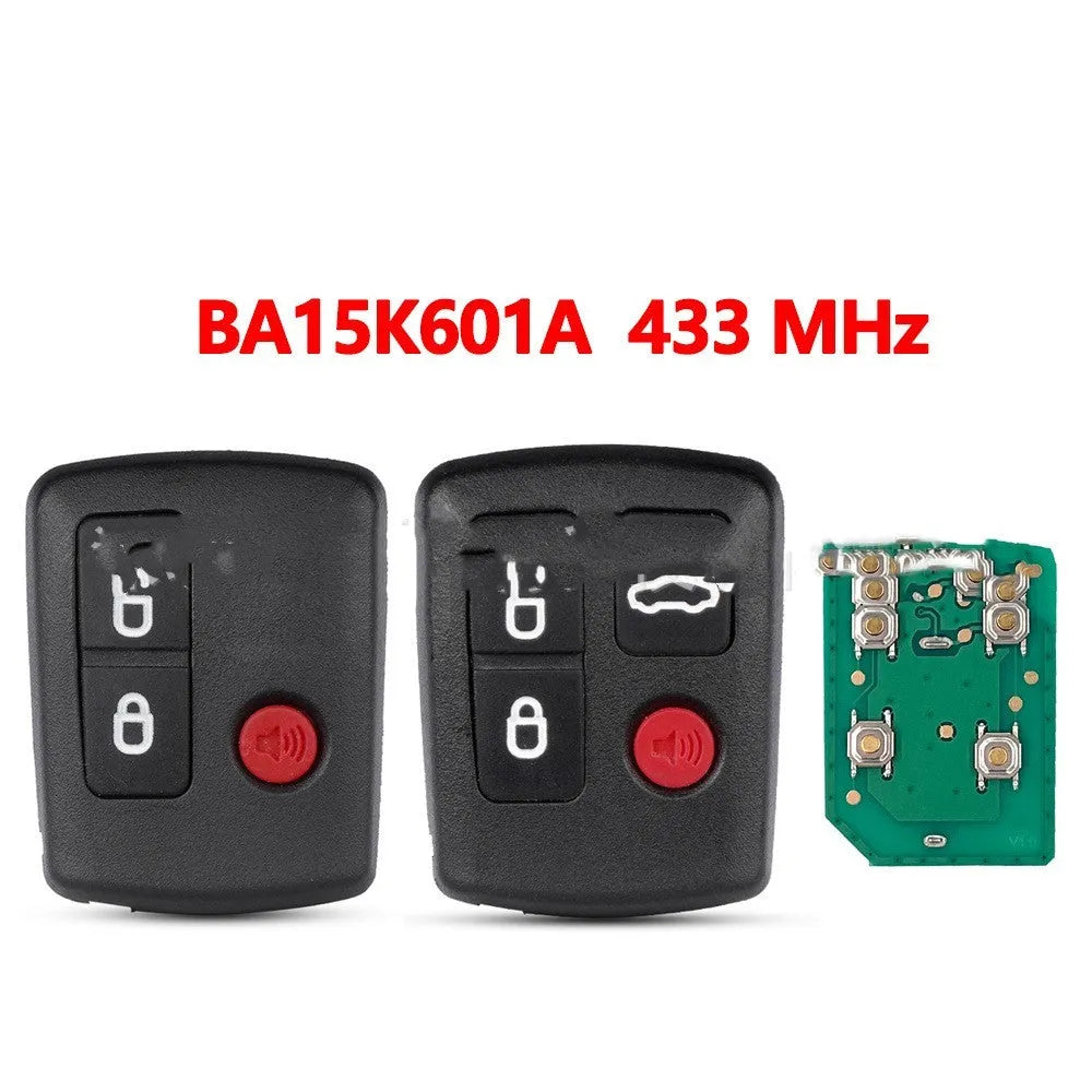 Ford car remote control key replacement shell in ABS plastic shown for 2+1 and 3+1 key styles.