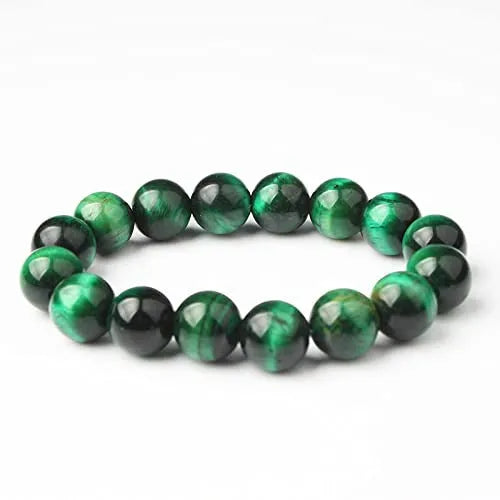 6cm alloy bracelet with natural stone elements in volcanic, tiger eye, or pine wood variations