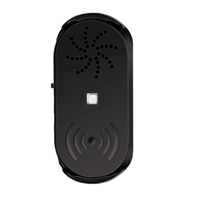 Black ABS plastic car door reminder with infrared sensor for vehicle security alarm.